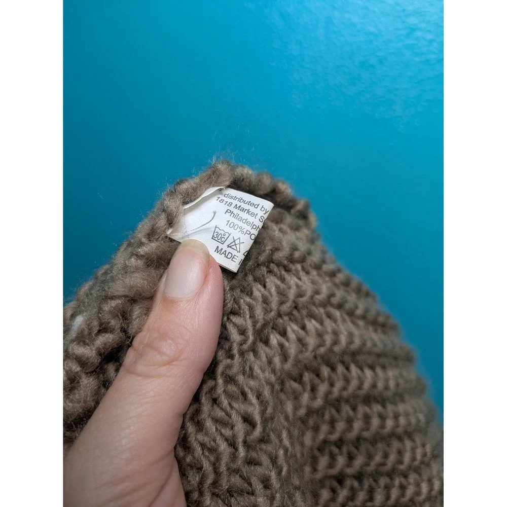 Five Below Taupe Brown Knit Infinity Scarf Circle Neck Warmer One Size